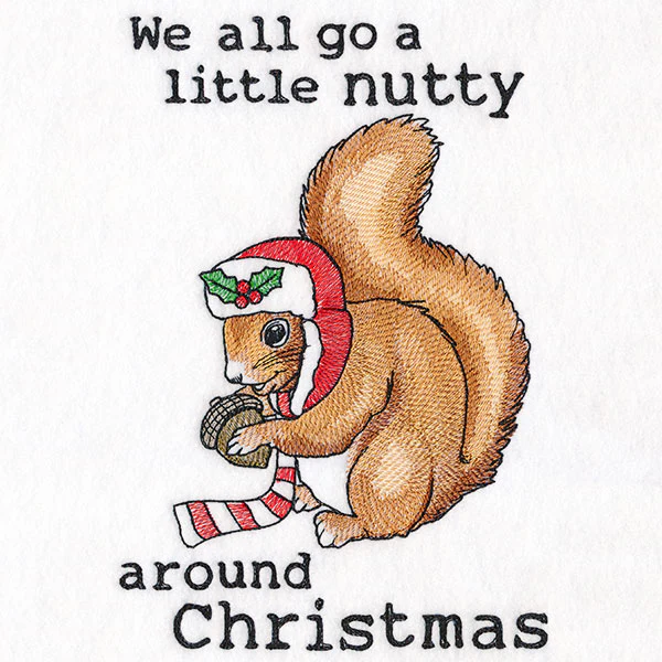 We All Go a Little Nutty Around Christmas Squirrel - Image 2