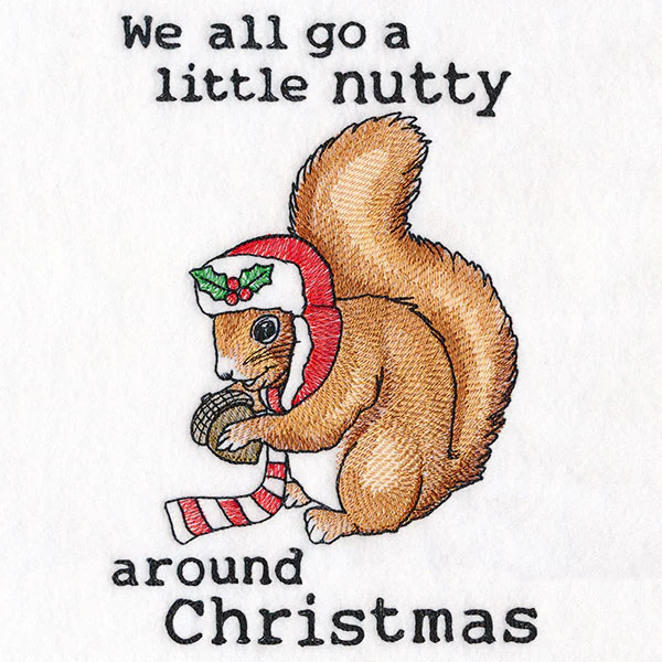 We All Go a Little Nutty Around Christmas Squirrel - Image 3