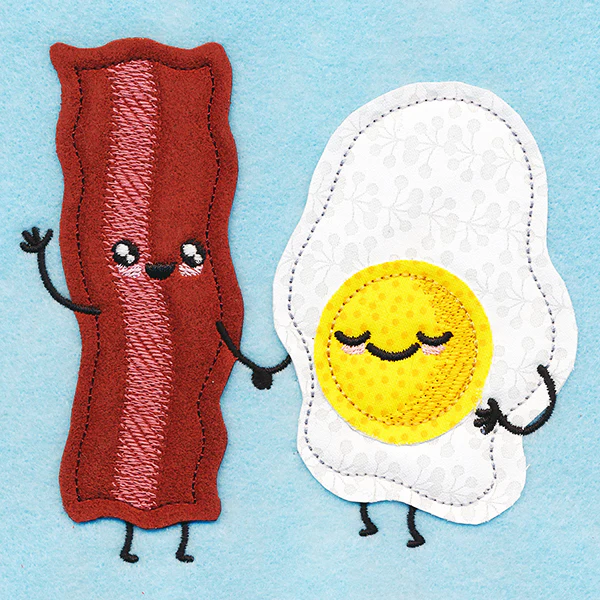 We Go Together Like Eggs & Bacon (Applique) - Image 3