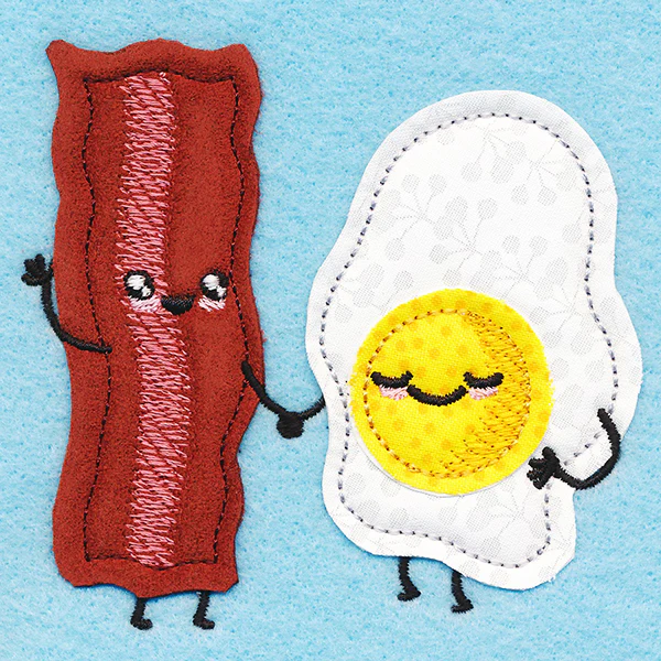 We Go Together Like Eggs & Bacon (Applique) - Image 4