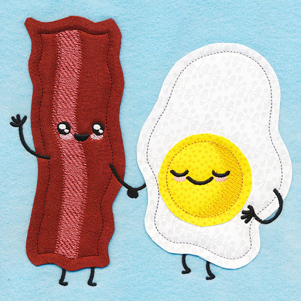 We Go Together Like Eggs & Bacon (Applique) - Image 5