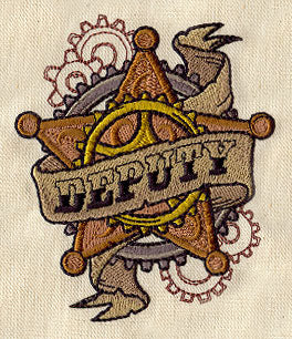 Western Steampunk - Deputy Badge - Image 3