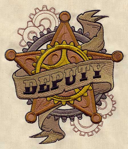 Western Steampunk - Deputy Badge - Image 4