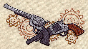 Western Steampunk - Pistols Border - Image 3