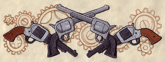 Western Steampunk - Pistols Border - Image 4