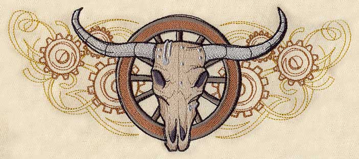 Western Steampunk - Steer Skull - Image 4