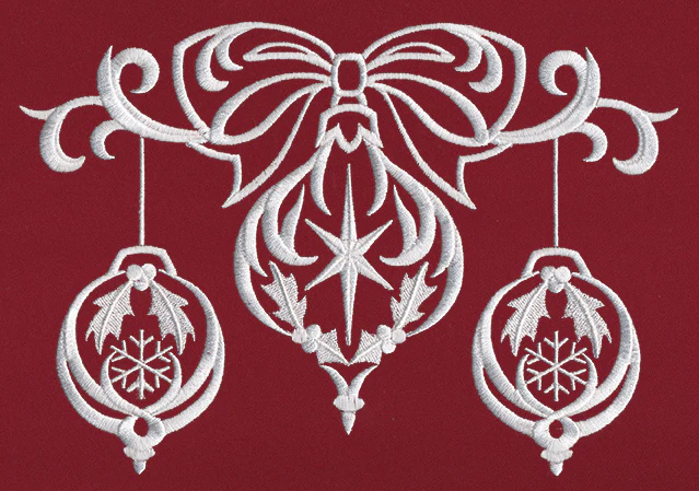 White Christmas - Draped Ornaments - Image 2