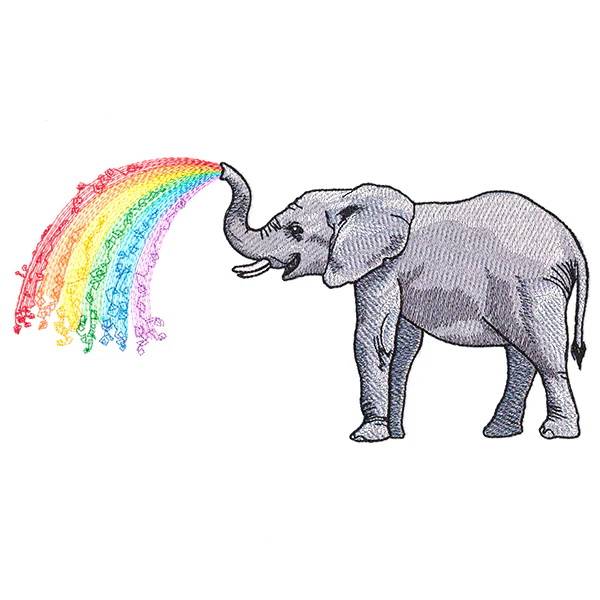 Wild Rainbow Elephant - Image 3