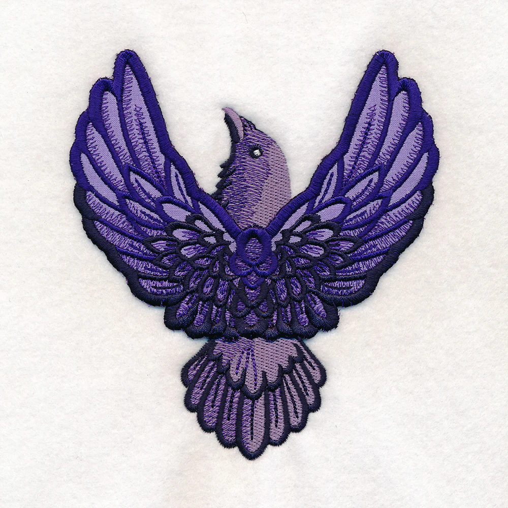 Winged Crow (3D Applique) - Image 6