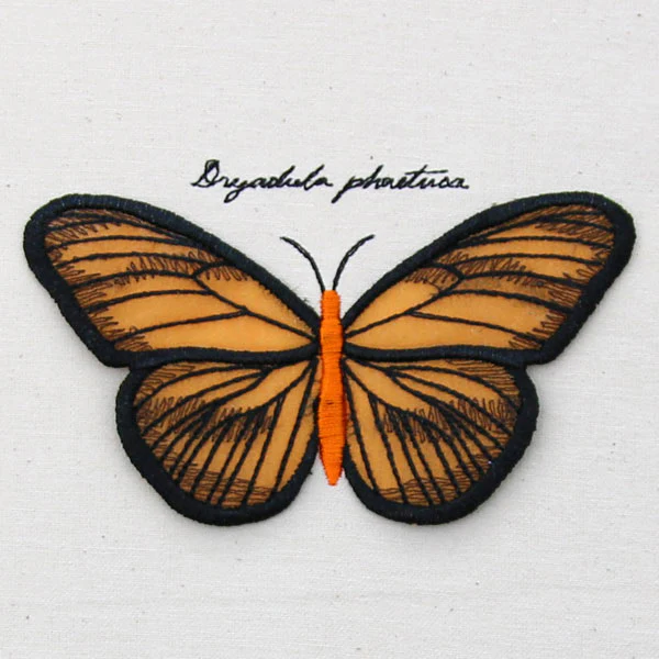 Winged Curiosities - Banded Orange (3D Applique) - Image 3