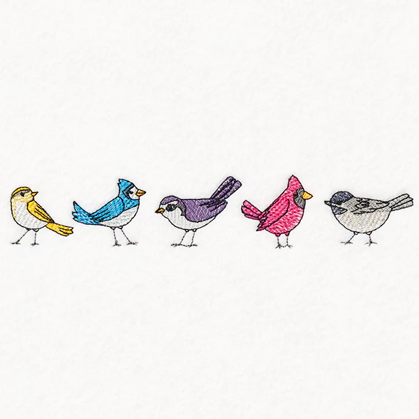 Winter Birds Border - Image 3