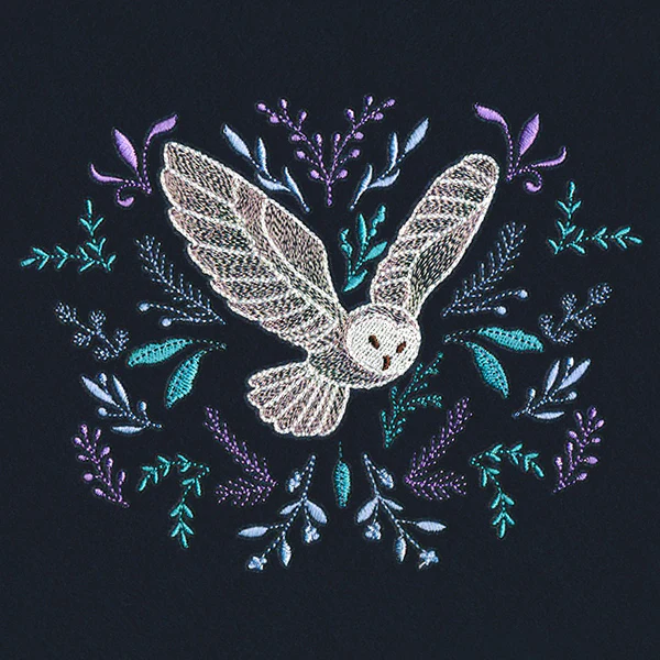 Winter Owl in Botanicals - Image 5