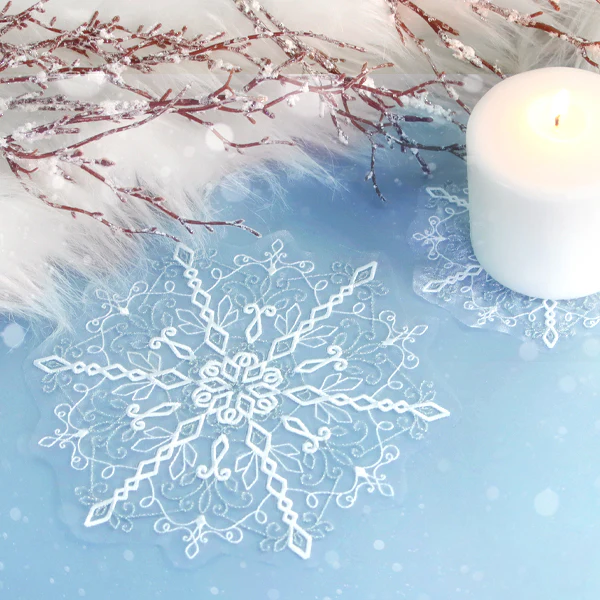 Winter Snowflake Doily (Freestanding Organza) - Image 6