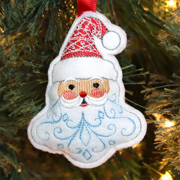 Wintertime Santa Ornament (In-the-Hoop) - Image 3