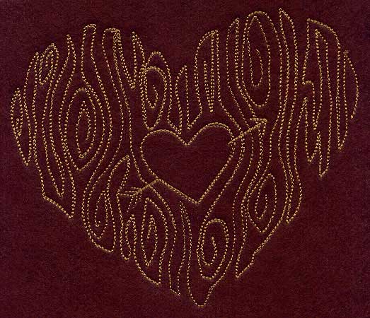Woodgrain Heart - Image 4