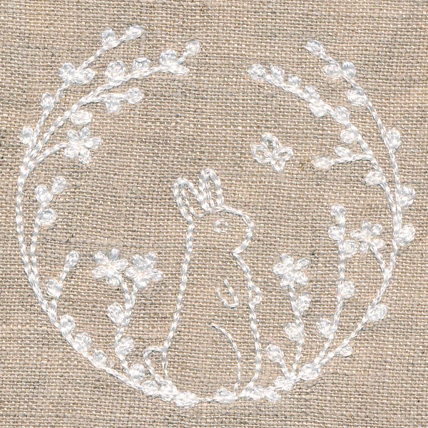 Woodland Laurel Scene - Bunny
