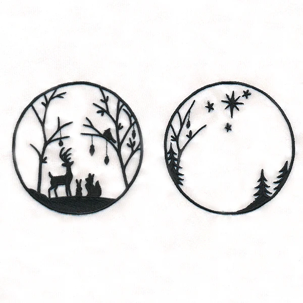 Woodland Yuletide Shadowbox (Organza) - Image 4