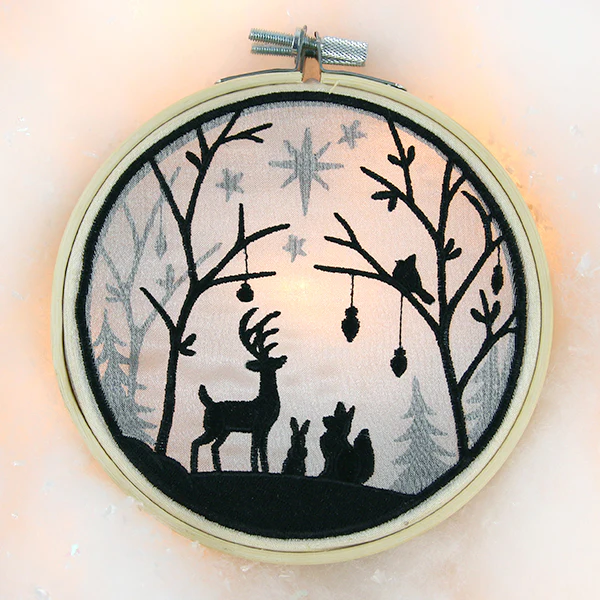 Woodland Yuletide Shadowbox (Organza) - Image 5
