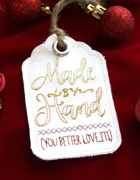 Wrapped Up - Made by Hand Tag (In the Hoop)