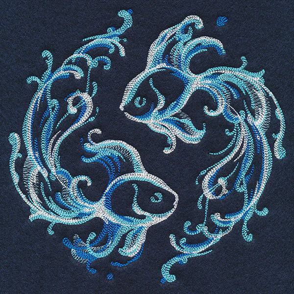 Yin Yang Water Element Fish Circle