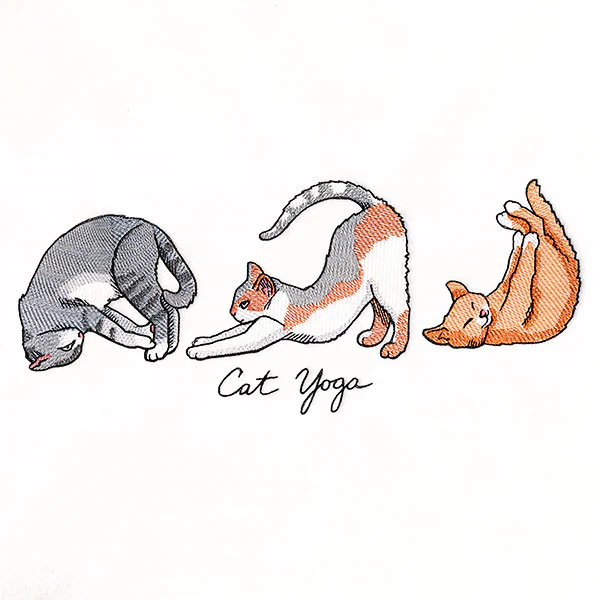 Yoga Cat Border