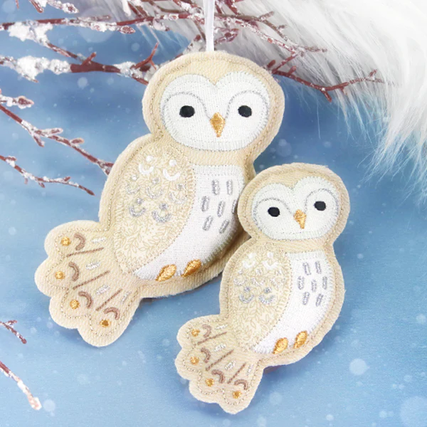 Yuletide Owl Ornament (In-the-Hoop) - Image 4