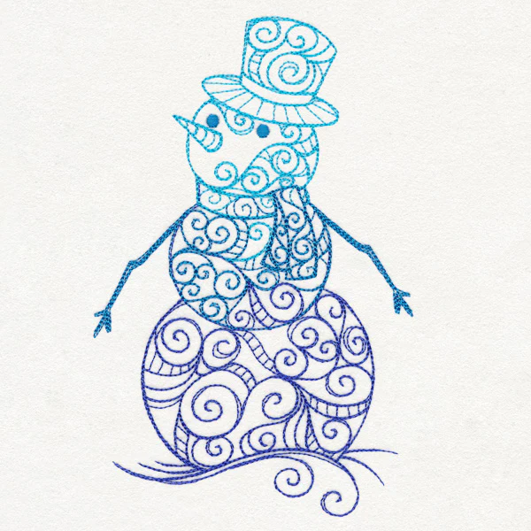 Yuletide Spirals - Snowman - Image 2