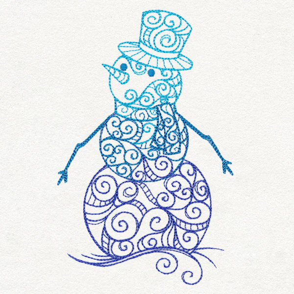 Yuletide Spirals - Snowman - Image 3