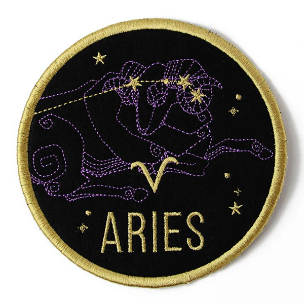 Zodiac Constellations Coaster - Aries (In-the-Hoop) - Image 3