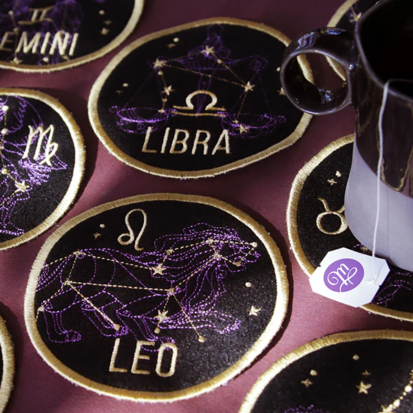 Zodiac Constellations Coaster - Leo (In-the-Hoop) - Image 5