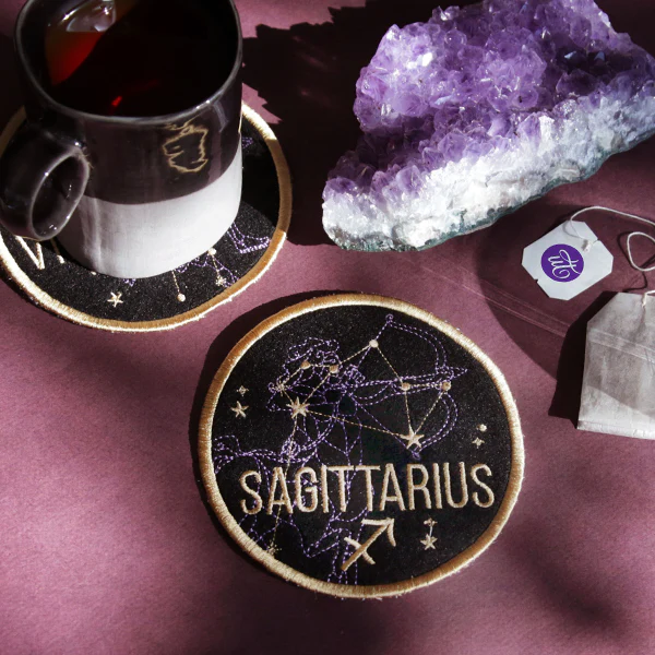 Zodiac Constellations Coaster - Sagittarius (In-the-Hoop) - Image 4